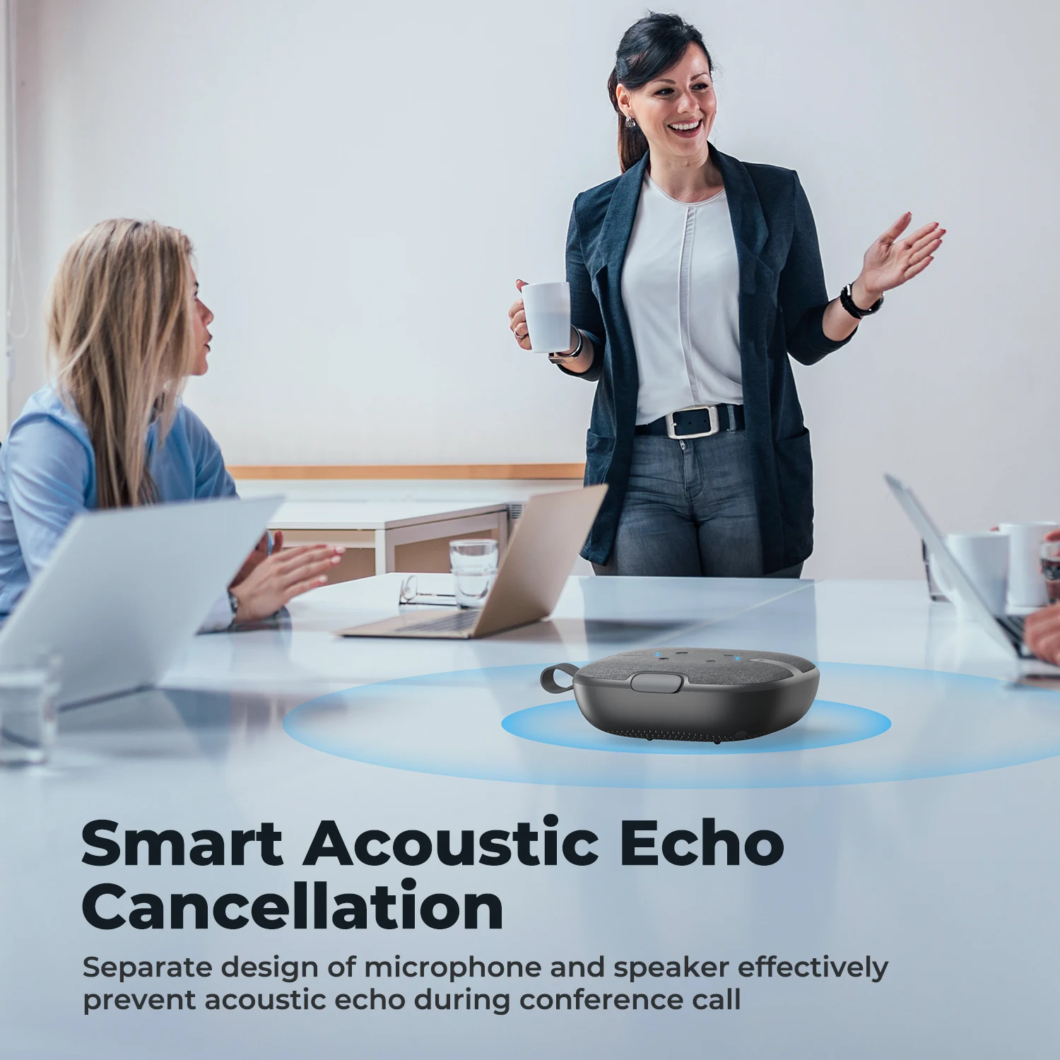 Bluetooth-колонка SOUNDPEATS PureVoice 4 микрофона