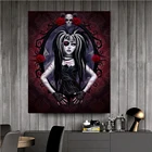 5D DIY алмазная живопись мультипликационные эротические Скелет дьявол маленький вышивка стразами Девушка полный плацу номер домашнего декора мозаичного искусства