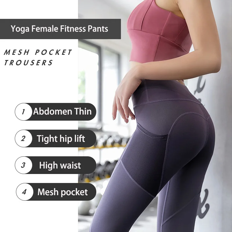 

New Women Yoga Pants High Waist Leggings For Fitness Ladies Sexy Bubble Butt Gym Sports Push Up Tummy Fitness Female Leggins