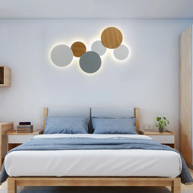 

Креативная комбинированная настенная лампа «сделай сам», комнатное бра для гостиной, спальни, дивана, фона для телевизора, коридора, декора...