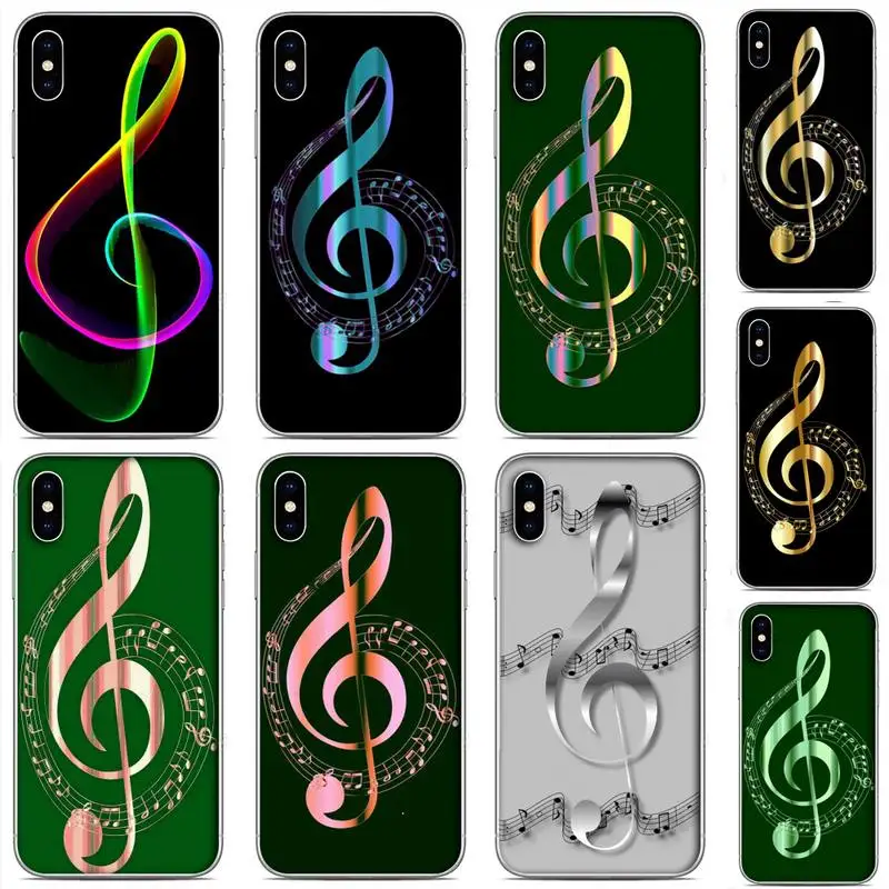 

I love old Music musical note Sound spectrum Phone Case For Clear-Iphone 5 5s se 6 6s 7 8 11 12 X Xs Xr Pro Plus Max Mini Cover