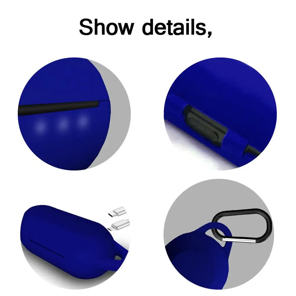 Чехол для Bluetooth гарнитуры противоударный силиконовый чехол наушников с крючком