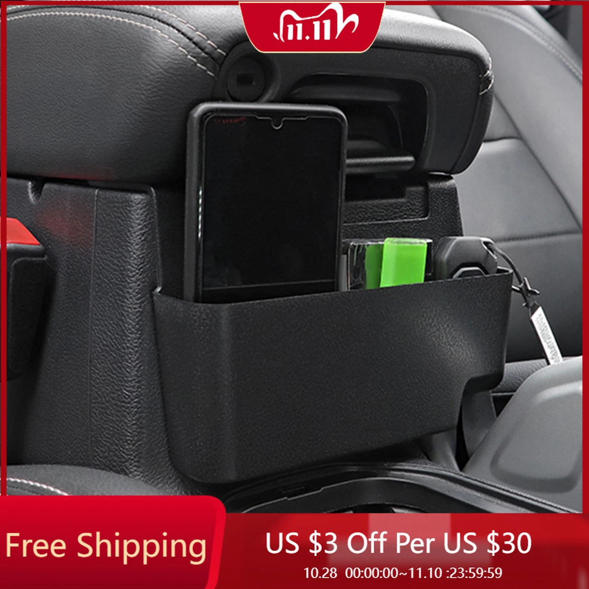 

JEEP Gladiator JT Trucks 2020-2021 Armrest Organizer Tray Center Console Hanging Box for JEEP Wrangler JL and JLU 2018-2021