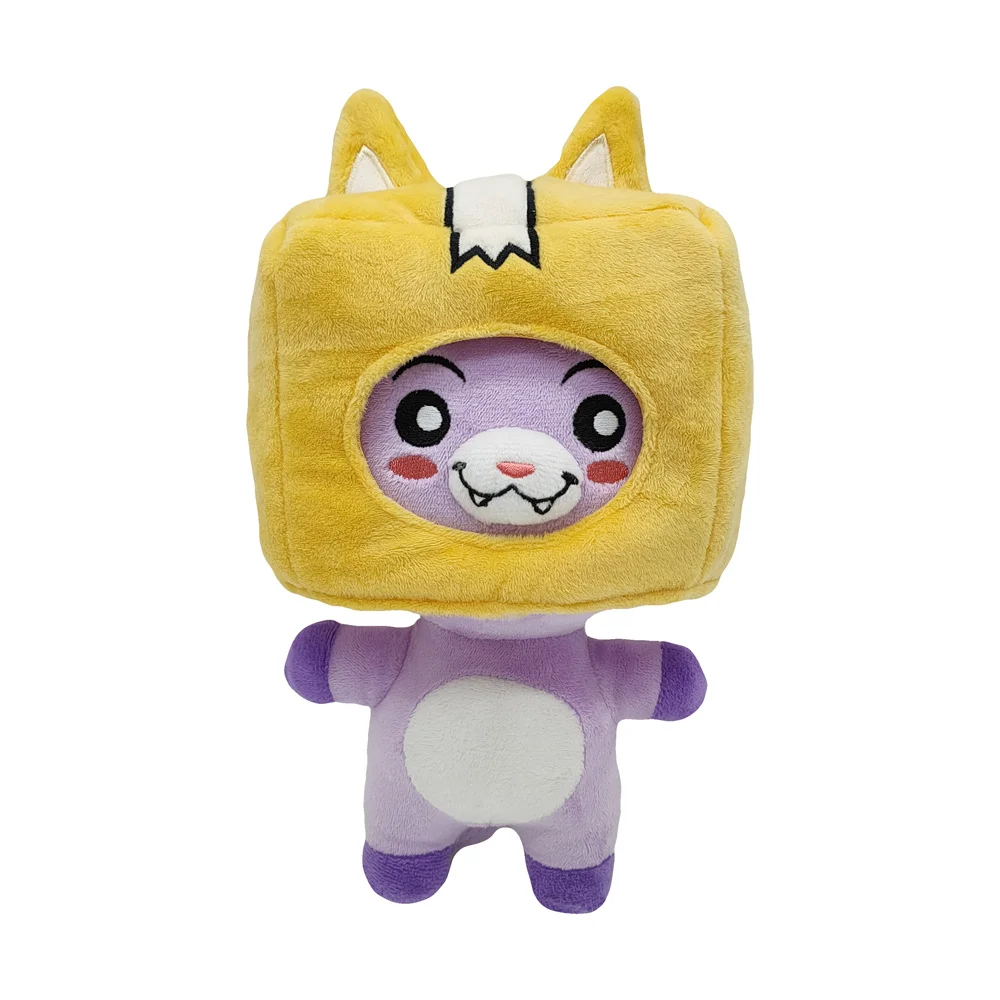 Lankybox Plush Toy Removable Cartoon Robot Stuffed Anime Plushie Dolls Kawaii Plushie Fox Baby Pillow Kids Birthday Gifts
