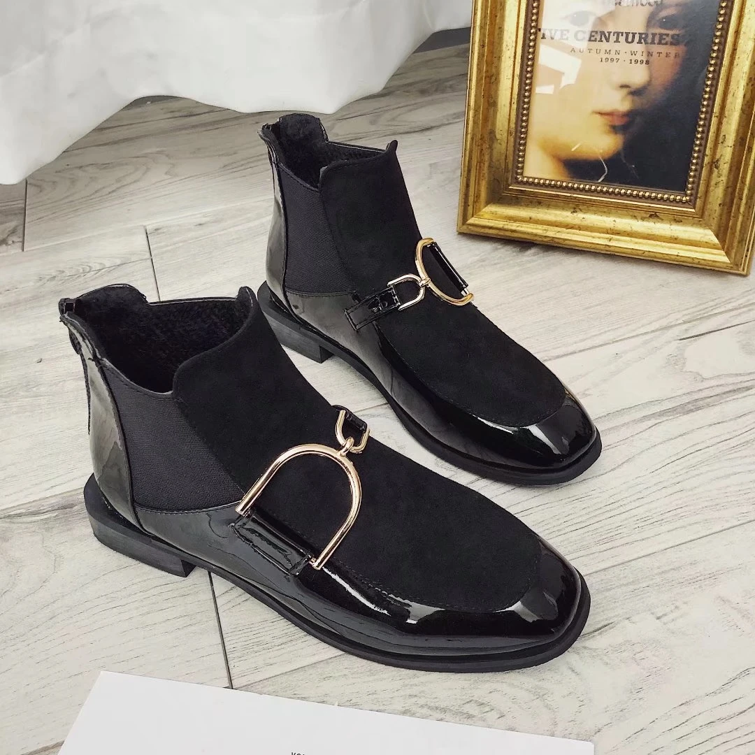 Сапоги Martn с квадратным носком женская обувь новинка 2021 корейские короткие