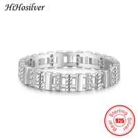 hihosilver womans gift 100 real 925 sterling silver ring crystal for gilr luxury wedding jewelry hhh21104