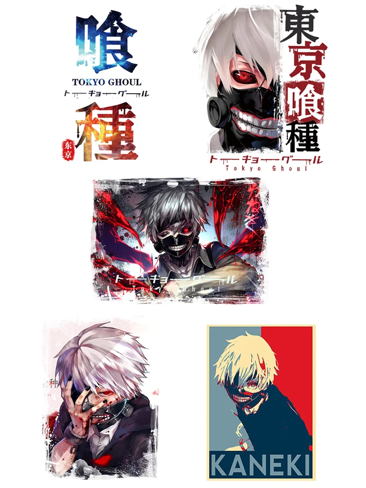 Хит продаж Аниме патч термонаклейки для одежды Одежда с надписью Tokyo Ghoul thermocollant