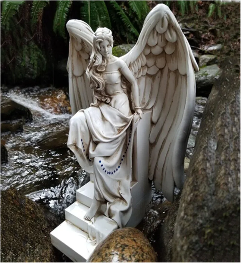 

3d Statue Angel Art Sculpture Wall Decoration For Living Room Bedroom Decoration Home Decor Garden Statue Artwork Angel Wings