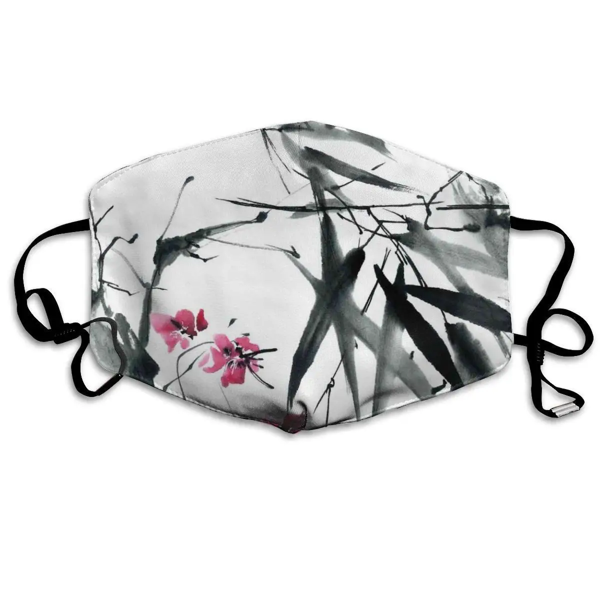 Удобная Ветрозащитная маска натуральные стебли бамбука вишневый цвет украшения