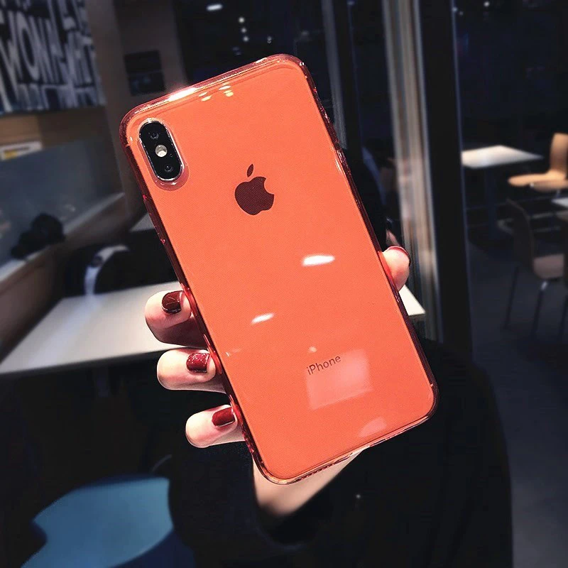 Женская яркая прозрачная Противоударная Защитная пленка для iPhone 11 Pro Max XR XS 6 6S 7 8