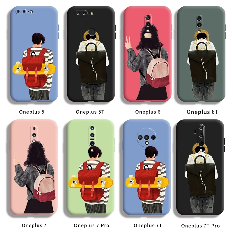 

Чехол с рисунком для Oneplus 5 5T 6 6T 7 Pro 7T Pro, противоударный чехол из силикагеля