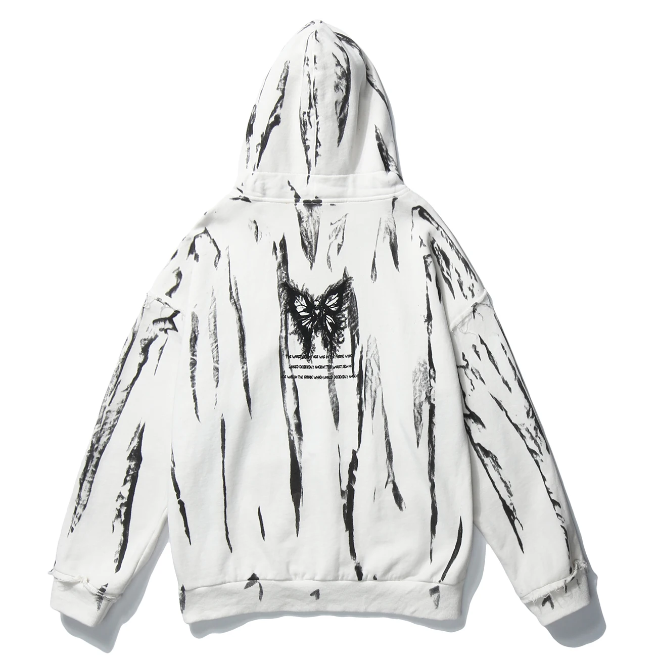 LACIBLE темная цепь тай дай &quotскелетная&quot с принтом в стиле Харадзюку Толстовка Для