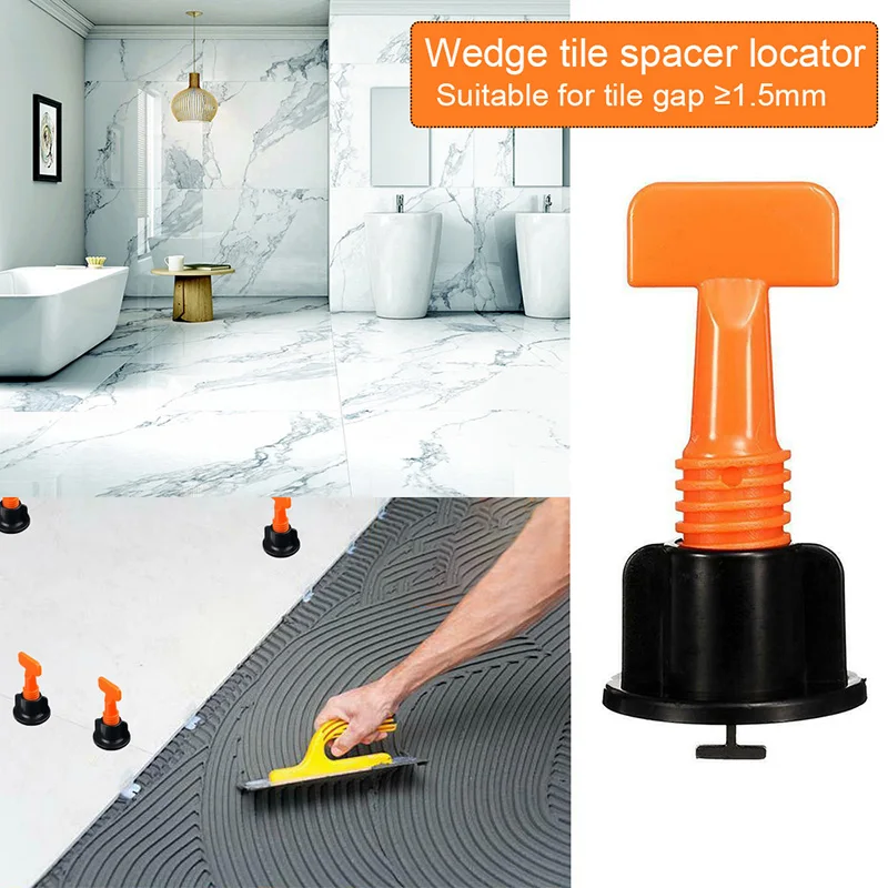 50Pcs Tile Leveling System Toolkit Level Wedges Alignment Spacers for Leveler Locator Plier Flooring Wall Carrelage | Инструменты