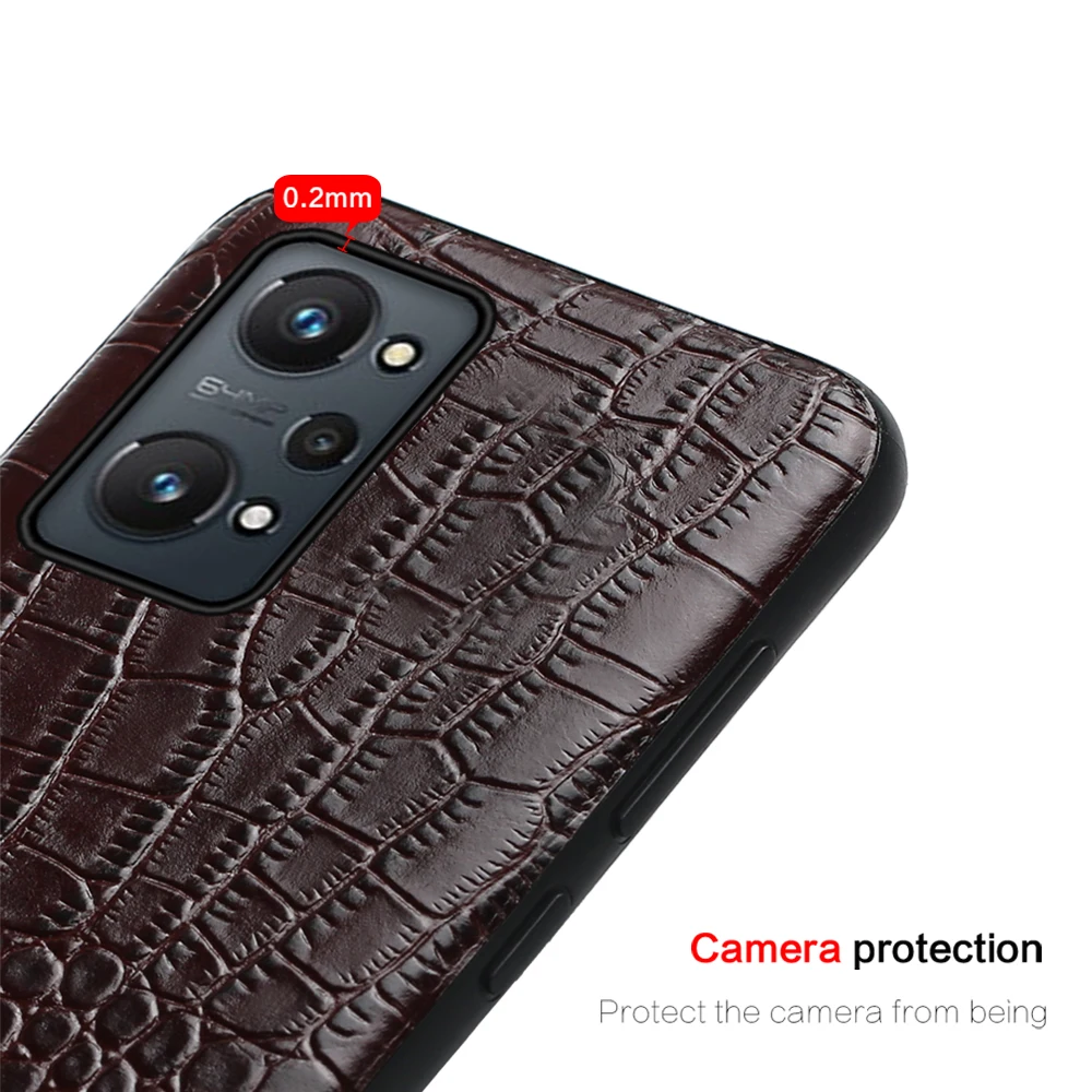 Genuine Leather Case for Realme GT Neo 3 2T GT Master Edition 2 Pro Explorer 8 7 9 Pro 9i Cover For OPPO Reno 7 8 Find X5 X3 Pro