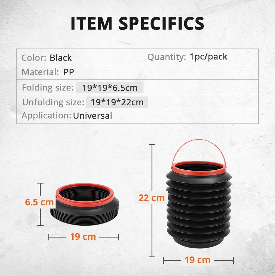 Partol 4L автомобиля складное ведро воды рыбалка кемпинг открытый авто мусора