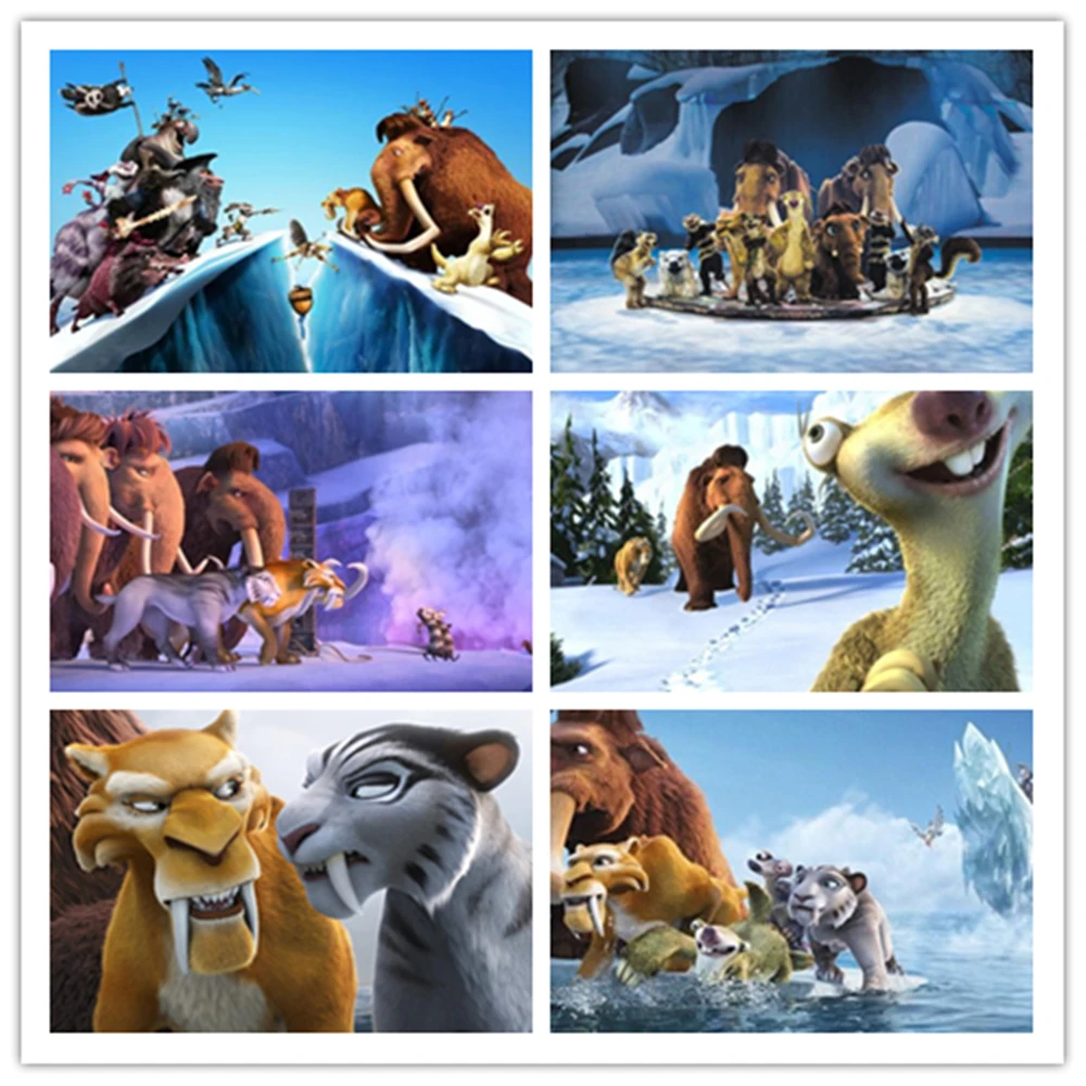 

Постеры и печать на холсте Disney, классические аниме «Ледяной период», HD картина для украшения гостиной, Современный домашний декор