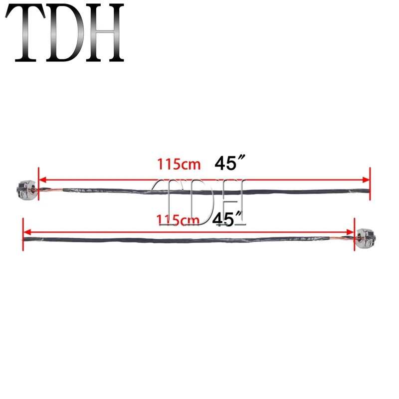 Хромированные алюминиевые переключатели на руль 1 дюйм с жгутом проводов 45
