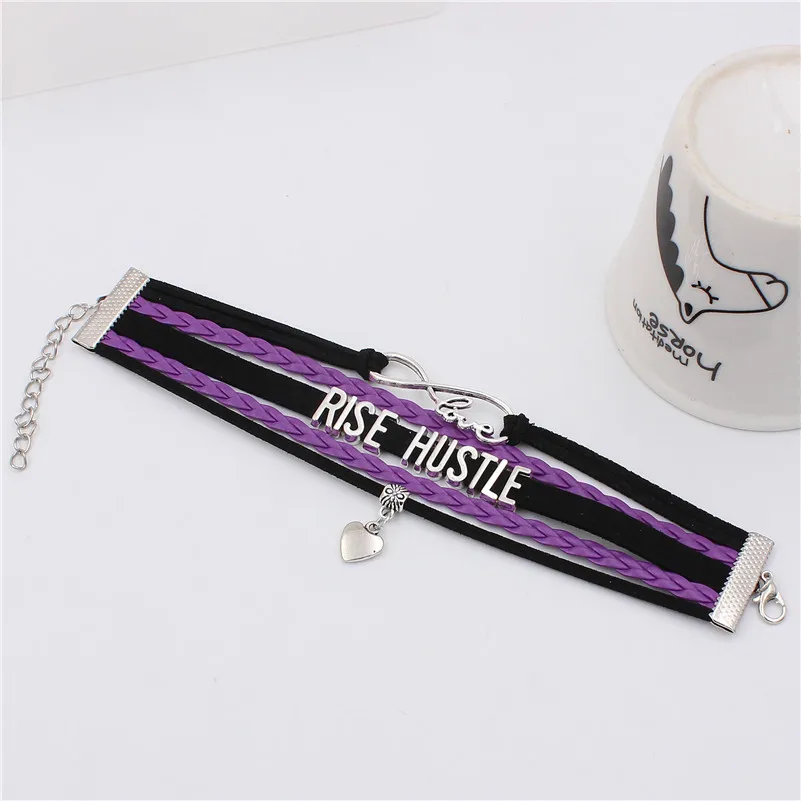 7 цветов s Новые модные антикварные серебряные браслеты с алфавитом кожаные