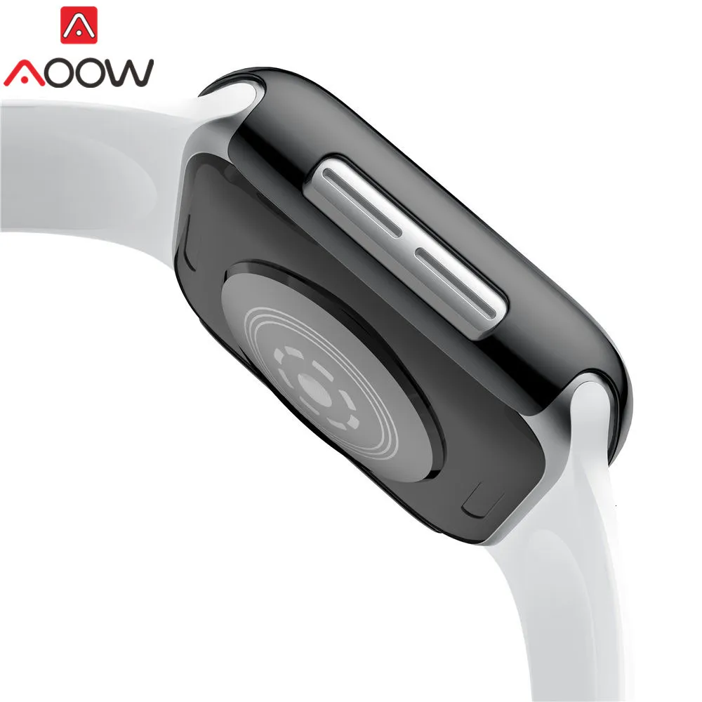 Ультратонкий защитный чехол для Apple Watch 38 мм 42 мм 40 мм 44 мм с покрытием из поликарбоната универсальная защитная крышка для iwatch 1 2 3 4