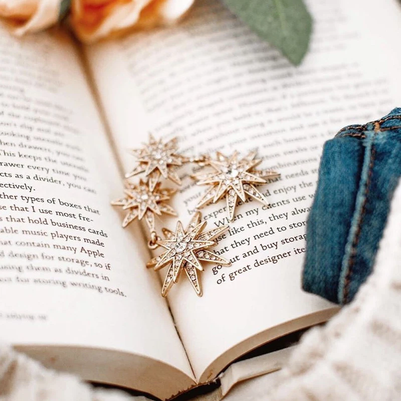 Bauble Bar хрустальные Звездные Висячие серьги для женщин золотого цвета