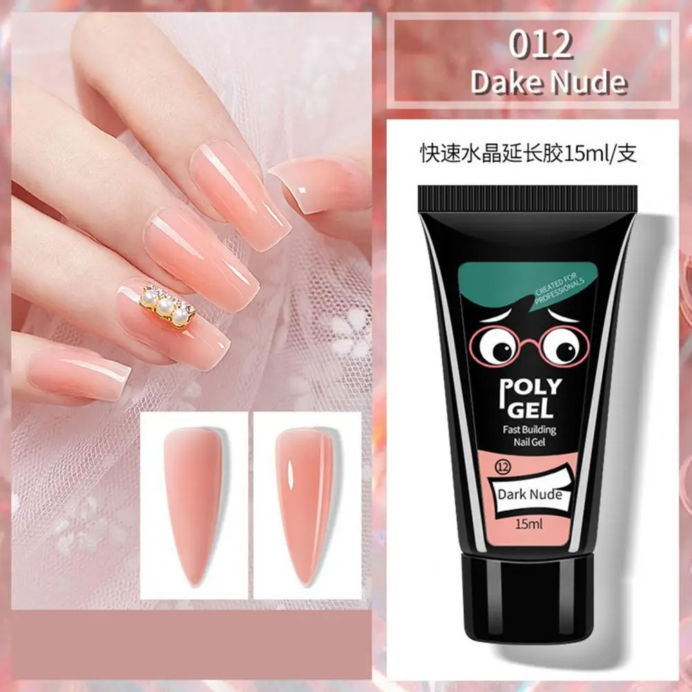 

15ml Extension Glue Painless Long Lasting Builder Gel Safe Fast Building Nail Gel for Party