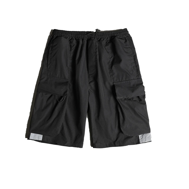 

Men's Shorts 2021 Summer Casual Overalls Loose Big Size Color Block Patchwork Pocket Trousers Men's Shorts