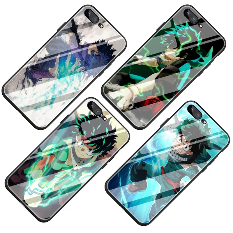 Чехол из закаленного стекла My hero Academia для iphone 5 5S SE 2020 6 6S 7 8 Plus X XR XS 11 pro Max|Бамперы| |