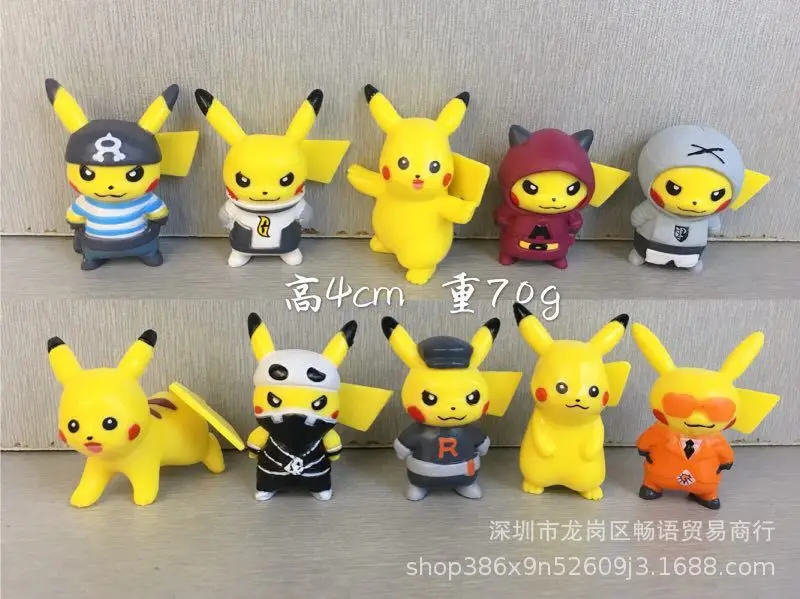 

TOMY Pokemon Action Figure Pikachu 10 Elf Gacha Doll Model Toys