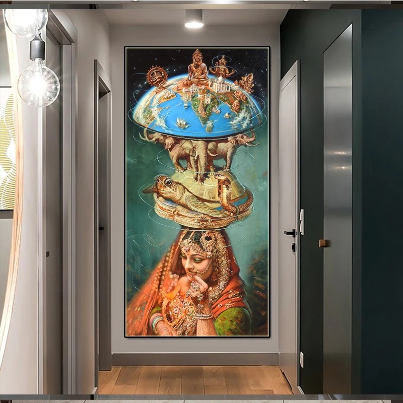 Арабский Женский замок абстрактная фотография на холсте буддизм