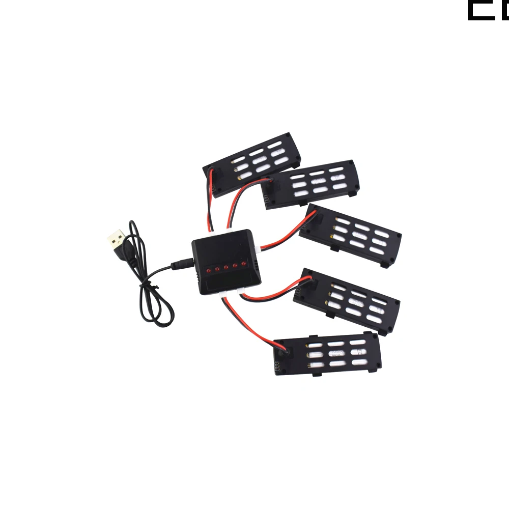 5 шт. * EBOYU 3,7 в 800 мАч литий-полимерный аккумулятор + 1 до 5 балансирующее зарядное устройство для A15 A15H RC Квадрокоптер Дрон запасные части