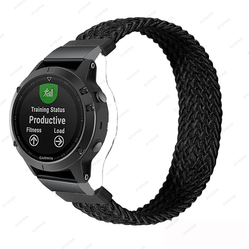 

Nylon Loop sport watch band for Garmin Fenix 6x 6 6S pro 5x 5 5S plus 3 Forerunner 935 945 Approach S60 watch strap bracelet