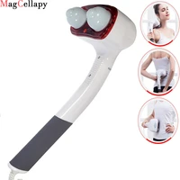 handheld back massager double head electric full body deep tissue percussion for muscles head neck shoulder back leg