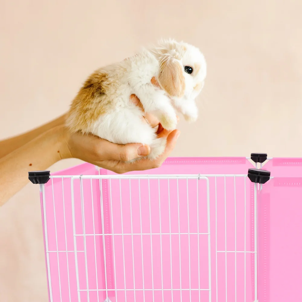 

1 set of Small Animals Cage Hamster Indoor Exercise Fence DIY Rabbit Fence