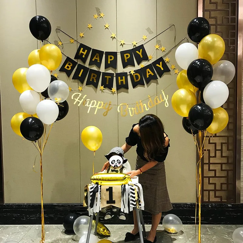 Любовь латексных воздушных шаров с подставкой Happy Birthday Anniversaire Globos Свадебные