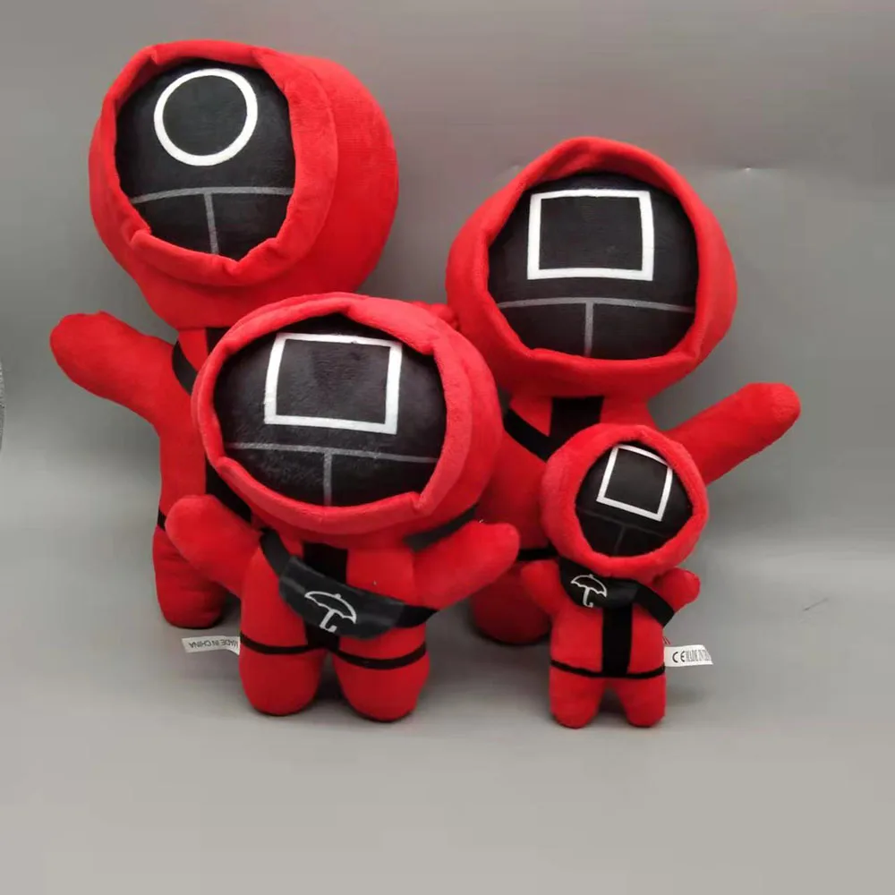 

15/23cm Squid Game Plush Toy Kawaii Stuffed Korean Soft Doll Kids Toys Room Decor Christmas Gift For Children Новогодние Игрушки