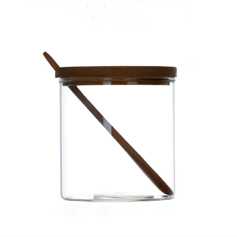 3 в 1 стеклянный инструмент для специй травах контейнер соли сахара чая сухих