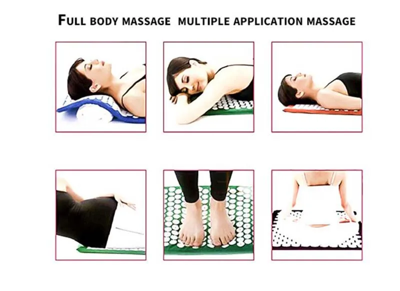 Массажер с подушкой для акупунктуры коврик игольчатый массажа шакти и снятия