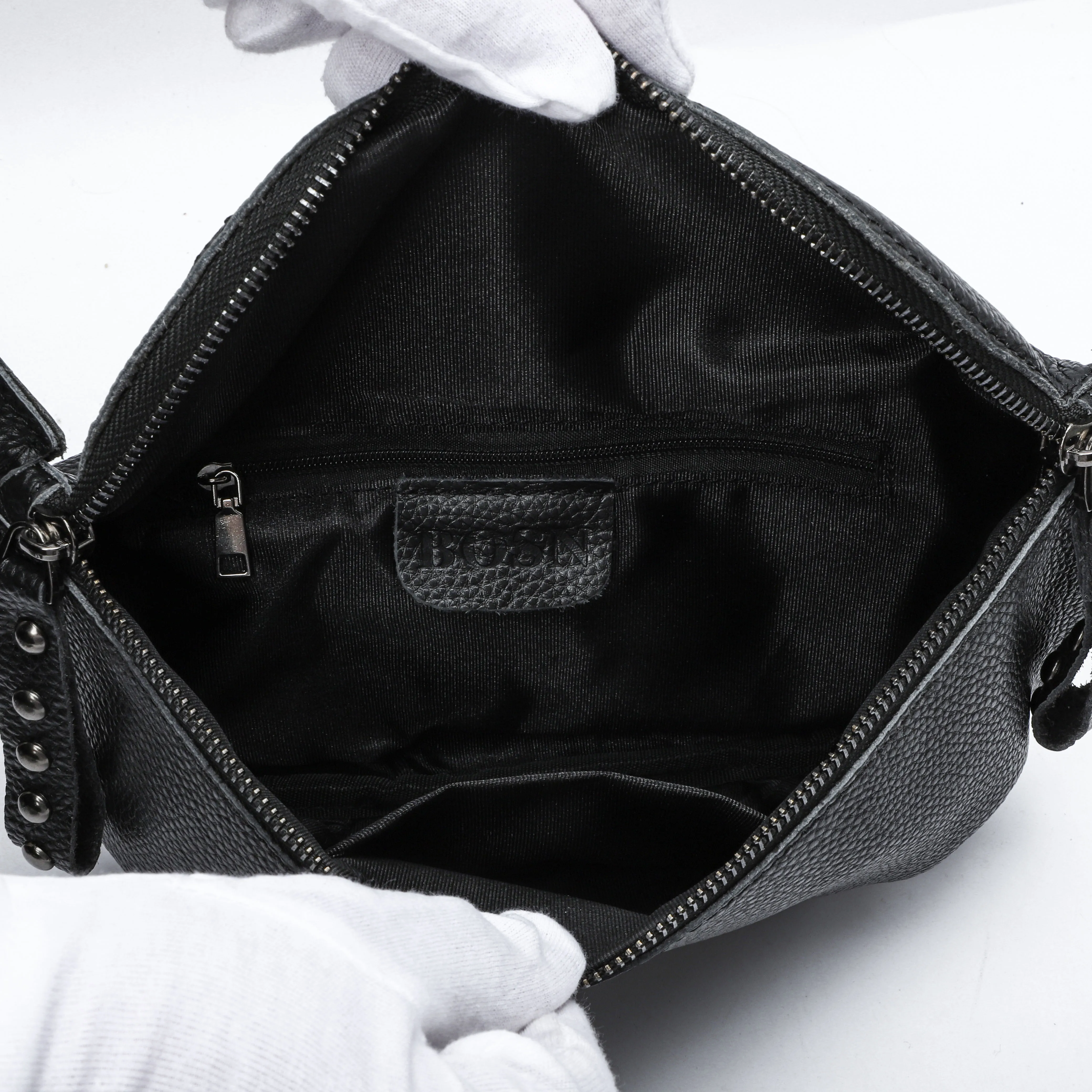 

Genuine Leather Women Moon Chest Bag Female Wide Shoulder Strap Soft Small Girls Shoulder Bags Messenger Leather Crossbody Bags