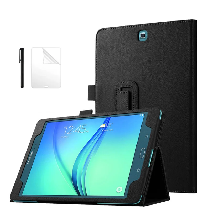 

Магнитный чехол из искусственной кожи для Samsung Galaxy Tab A Φ T550T555, 9,7 дюйма, откидная подставка, умный чехол из искусственной кожи + Подарочная пле...