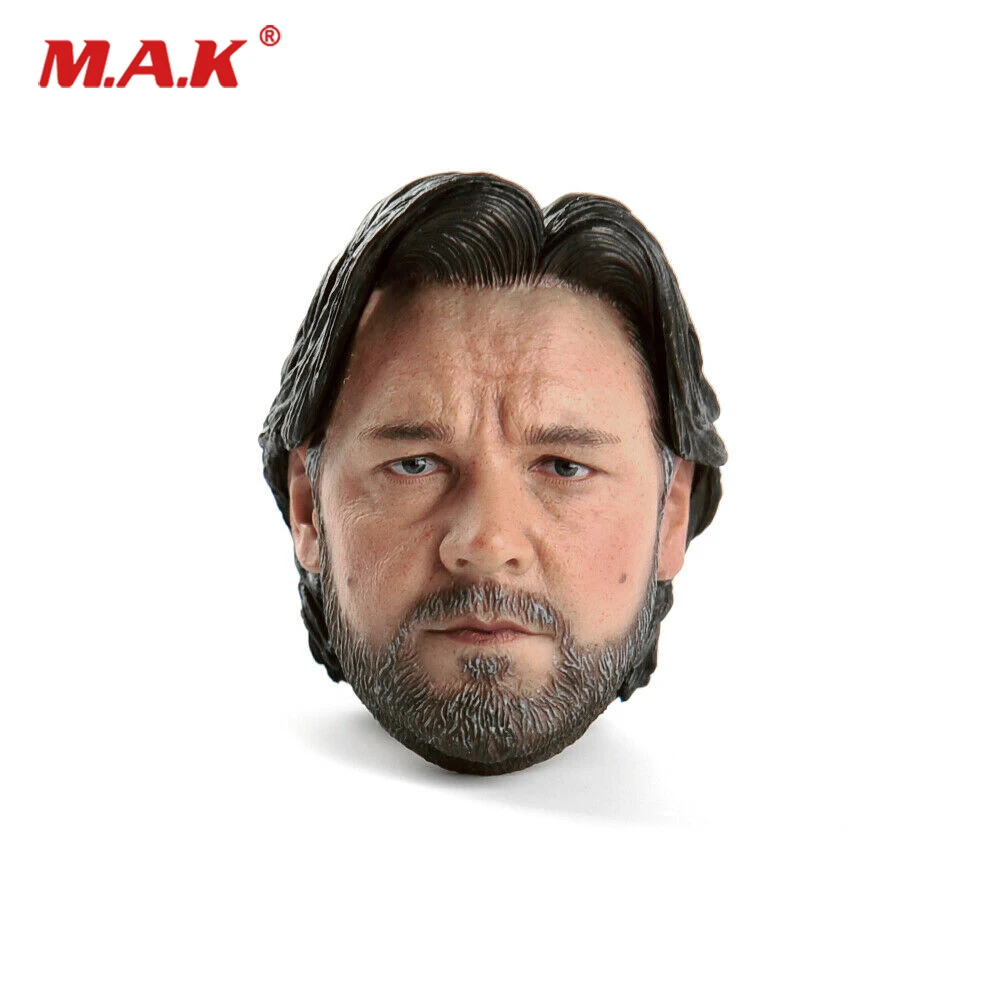 1/6 шкала Мужская голова лепить с бородой голова резьба для человека 12 ''фигурка Тело Игрушка