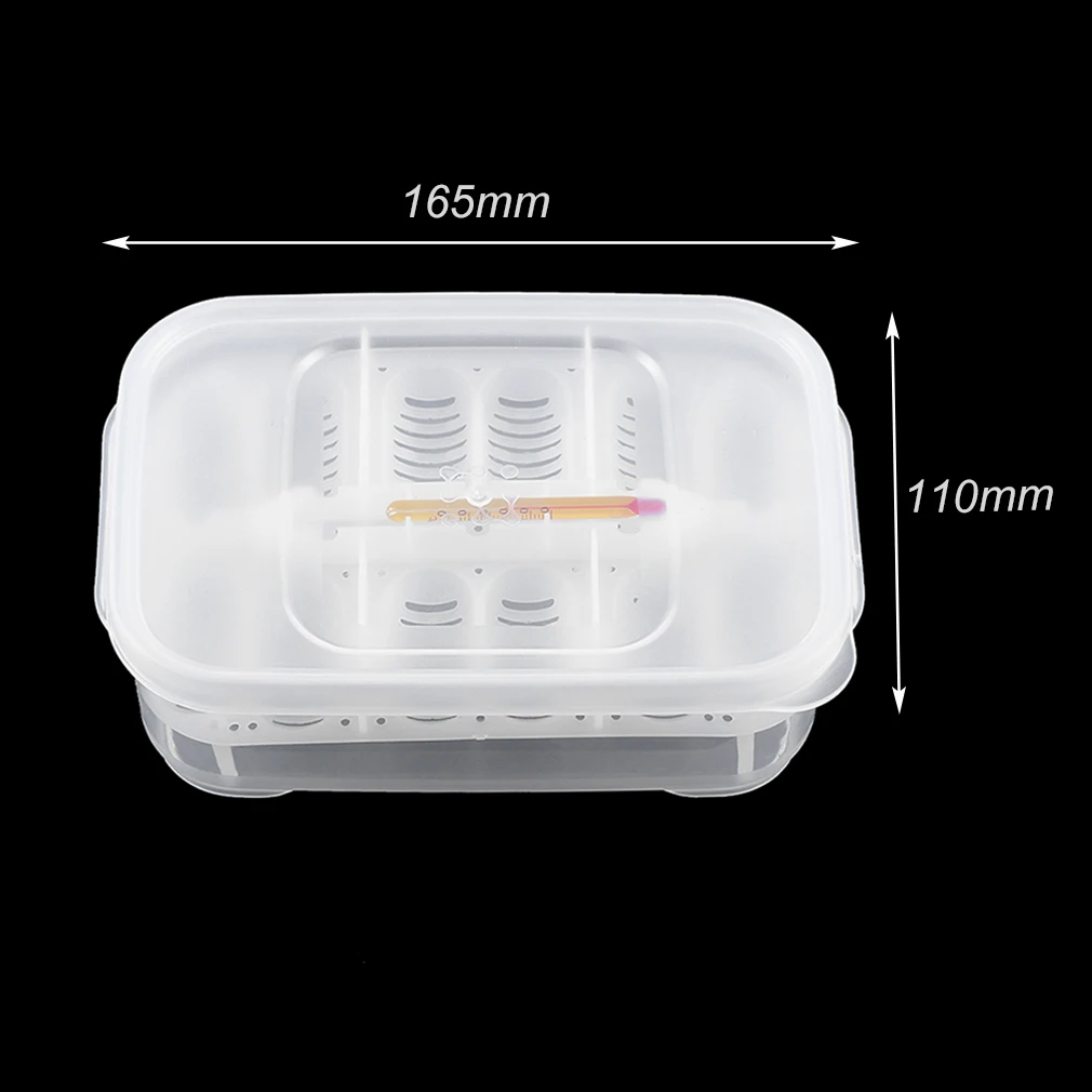 

2017 Plastic 12 Holes Reptile Egg Incubation Tray With Thermometer Incubating Snake Eggs Incubation Tool