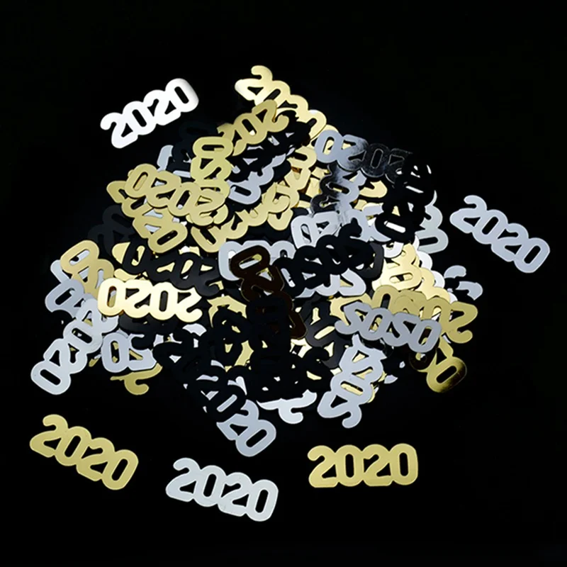 15 г разноцветного сверкающие 2020 дерево счастливого новогоднее рождественское