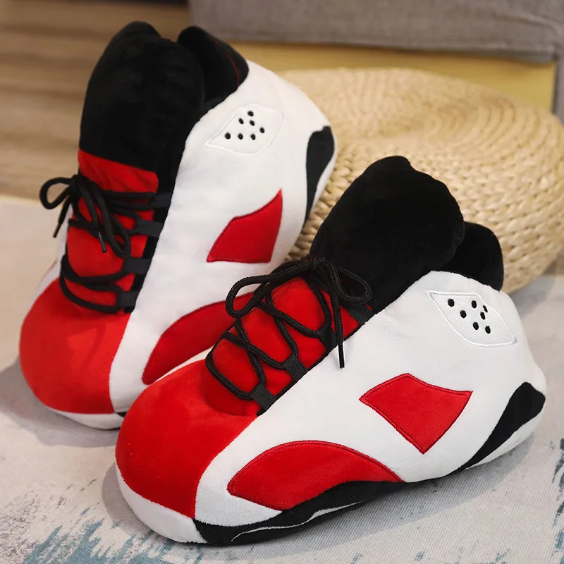 basketball slipper winter slippers sneaker slippers home slippers menwomen house floor sliders indoor slides funny slippers free global shipping