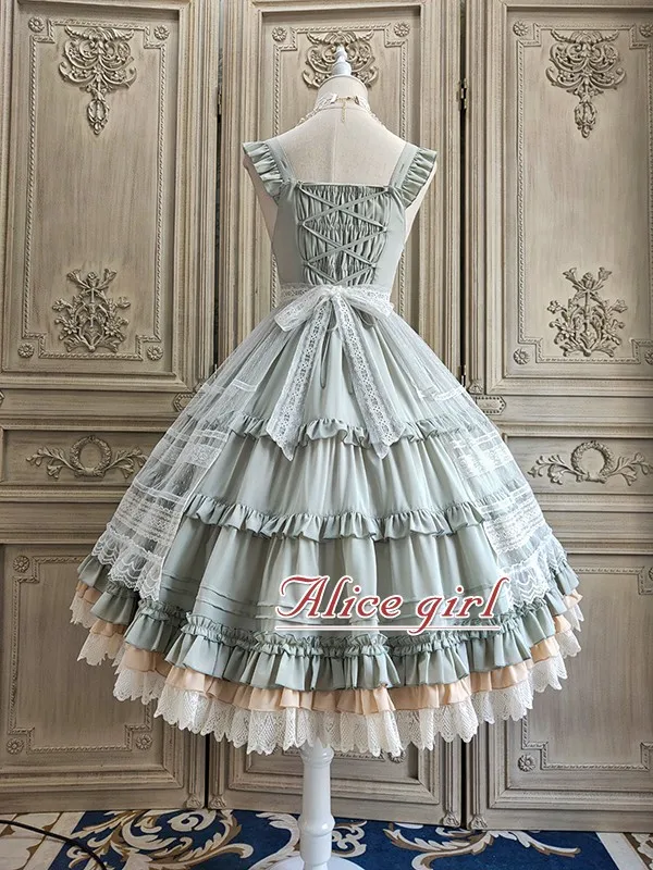 Цветущие камелиас~ элегантное платье лолиты JSK вечерние платья миди от Alice Girl~ предзаказ