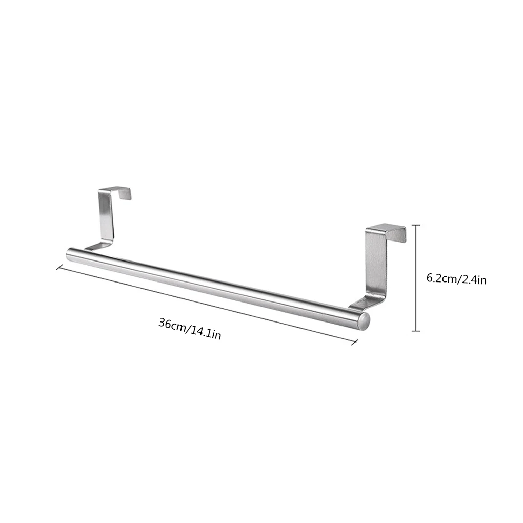 

Bathroom Stainless Steel Towel Rack Holder Household Bathroom Kitchen Cabinet Shelf Hanger 2021New 36x6.2cm Wholesale
