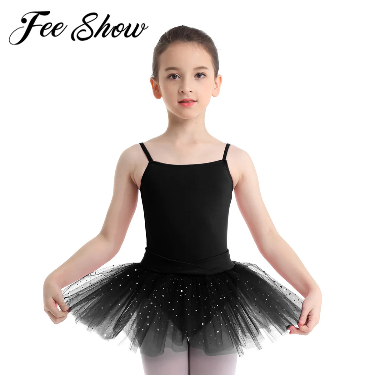 Детское балетное танцевальное платье для девочек костюм гимнастического трико