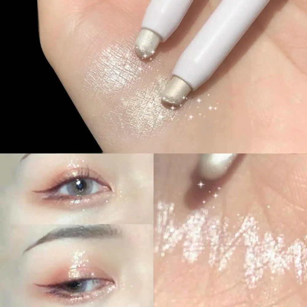 

1PC Champagne Gold Lying Silkworm Pencil Pearlescent Eyeshadow Pen Long-lasting Waterproof Shiny Eye Shadow Pen Stick