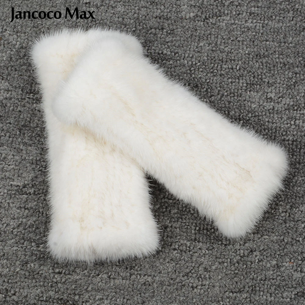 Jancoco Max из натурального меха норки перчатки для мужчин и женщин Стиль зимний топ