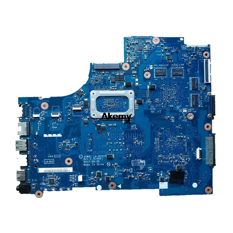 Материнская плата для ноутбука DELL 15R 3521 5521 материнская ПК I7-3537U 00P55V VAW01 LA-9101P VAW00