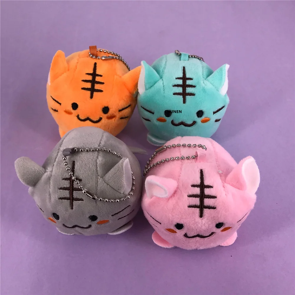 4 цвета маленькая игрушка для кошек 7 см мягкая плюшевая кукла-животное брелок